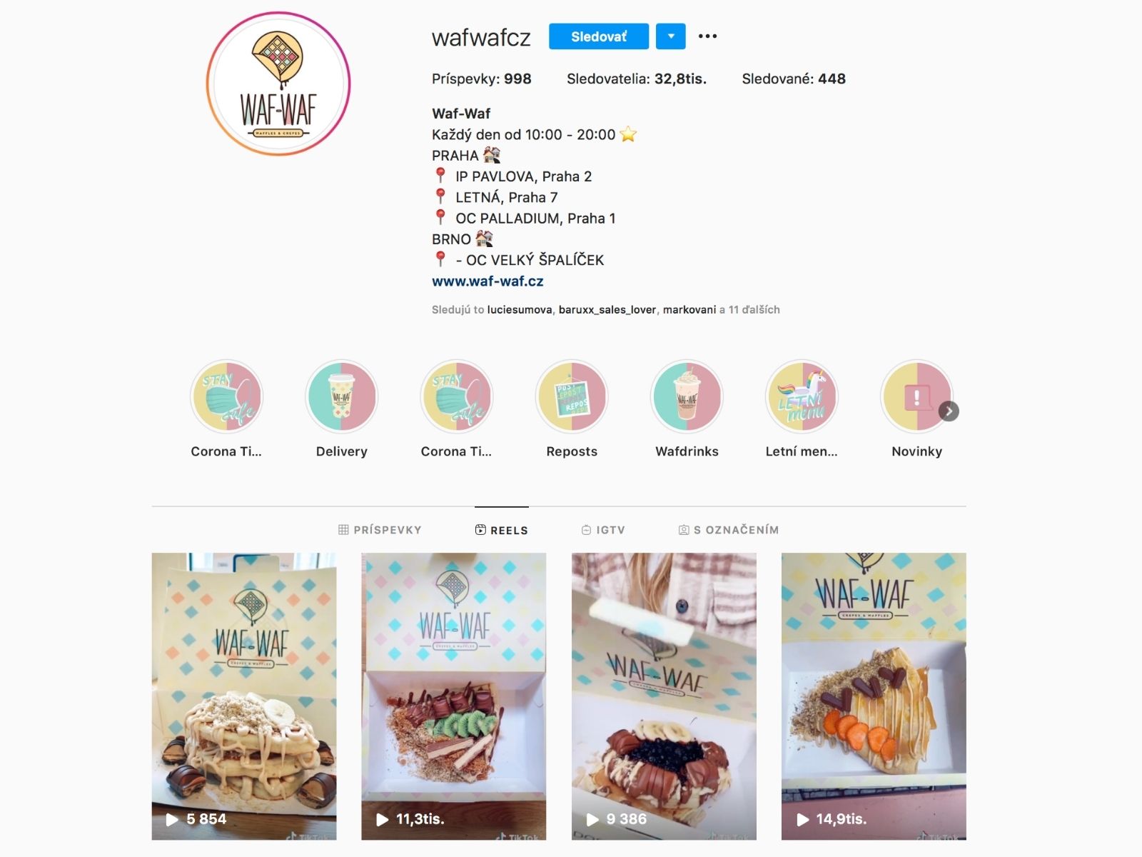 wafwaf wafle reels instagram probil